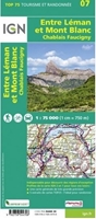 Carte IGN - Entre Léman Et Mont Blanc - Chablais Faucigny - TOP 75007