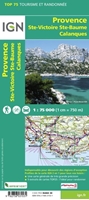 Carte IGN_Provence - Sainte-Victoire - Sainte-Baume -Calanques - TOP 75035