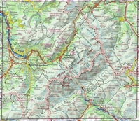 Carte IGN Tour du Mont Blanc