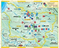 Carte Topoguide Dans les traces de la Grande Guerre en Picardie… à pied®