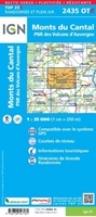 Carte Monts du Cantal PNR des Volcans d'Auvergne (RÉSISTANTE)