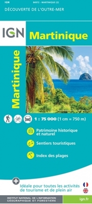 Recto-carte IGN - La Martinique