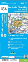 carte ign forêts de chantilly - 2412OT