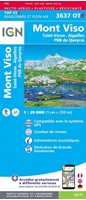 carte IGN - Mont-viso - Saint-veran - Aiguilles - pnr du queyras - RESISTANTE