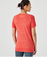T shirt climatyl orange Femme dos - Damart Sport