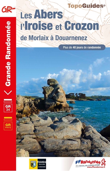 Couverture - Topoguide Les Abers, L'Iroise Et Crozon - GR®34 De Morlaix À Douarnenez