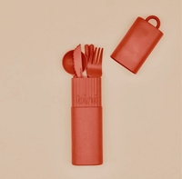 Kit de couverts réutilisables - Rouge