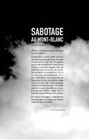 4ème de couverture - Sabotage au Mont-Blanc