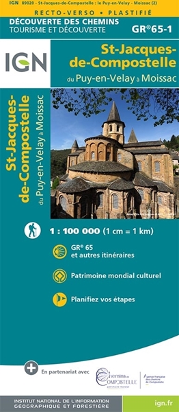 St-Jacques-De-Compostelle Du Puy-En-Velay À Moissac - Recto