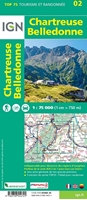 Carte IGN Chartreuse Belledonne - Verso