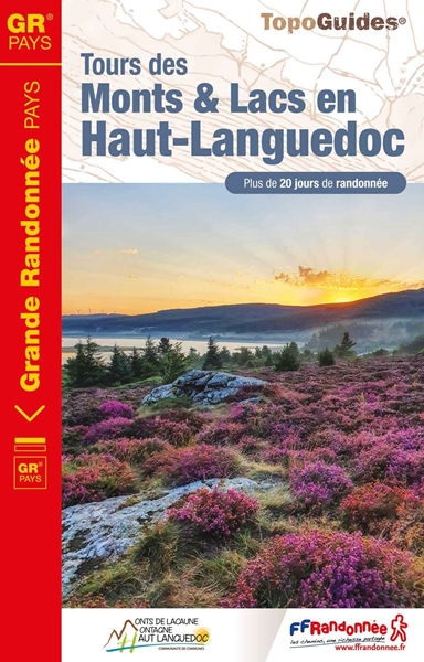Couverture topo Tours des monts et lacs en Haut-Languedoc