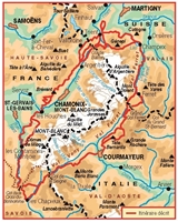 Plan topo Tour du Mont-Blanc - GR TMB