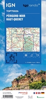 Carte IGN Périgord Noir - Haut-Quercy - TOP 75026