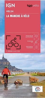 Carte IGN -  LA MANCHE A VELO
