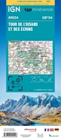 Tour De L'Oisans Et Des Ecrins - carte ign verso