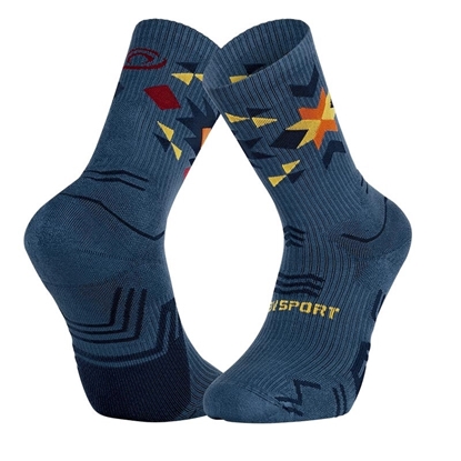 Chaussettes TREK GR Haute "LYOCELL" Aztec Bleu