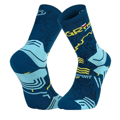 Chaussettes TREK COLLECTOR GR TMB HAUTE Bleu/Jaune