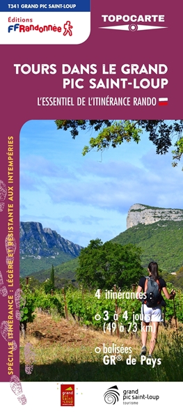 Couverture Tours dans le granc pic Saint-Loup