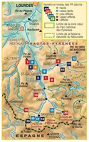 plan topoguide Vallée de Luz-St-Sauveur, Lacs et sommets… à pied