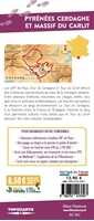 4 eme de couverture topocarte Pyrénées Cerdagne et massif du Carlit 