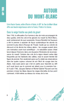 Pages intérieures du carnet de randonnée : Mon tour du Mont-Blanc - GR TMB