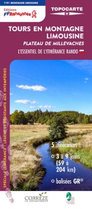 couverture Tours en montagne limousine